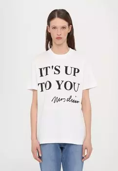 Футболка с принтом IT'S UP TO YOU MOSCHINO, белый