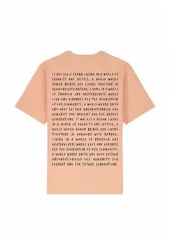 Футболка с принтом IT WAS ALL A DREAM BACK HEAVYWEIGHT Mira Paris, светло-розовый