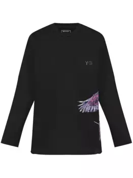 Футболка с принтом из коллаборации с Adidas Y-3, черный