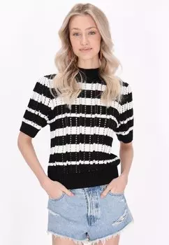 Футболка с принтом IZIA, черный