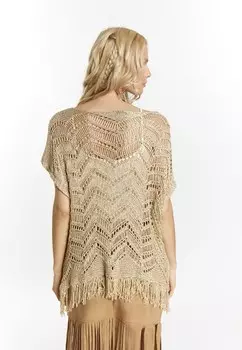 Футболка с принтом IZIA, золотого цвета