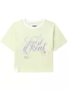 Футболка с принтом izzue, зеленый