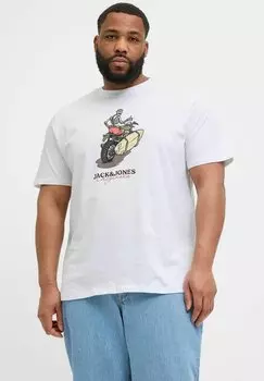 Футболка с принтом Jack & Jones, белый