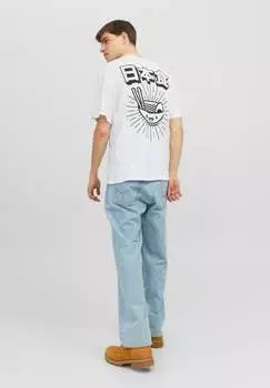 Футболка с принтом Jack & Jones, белый