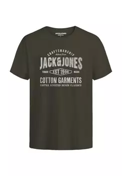 Футболка с принтом Jack & Jones, белый