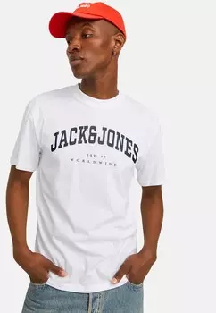 Футболка с принтом Jack & Jones, белый