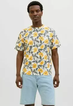 Футболка с принтом Jack & Jones, бежевый