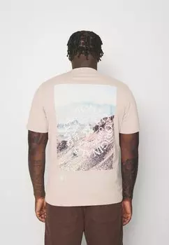 Футболка с принтом Jack & Jones, бежевый