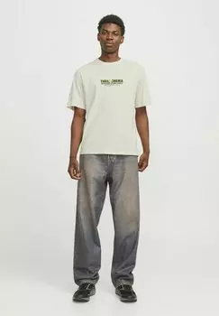 Футболка с принтом Jack & Jones, бежевый