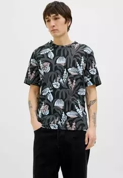 Футболка с принтом Jack & Jones, черный