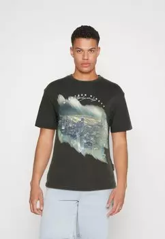 Футболка с принтом Jack & Jones, черный