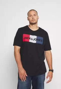 Футболка с принтом Jack & Jones, черный