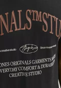 Футболка с принтом Jack & Jones, черный