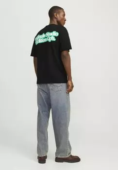 Футболка с принтом Jack & Jones, черный