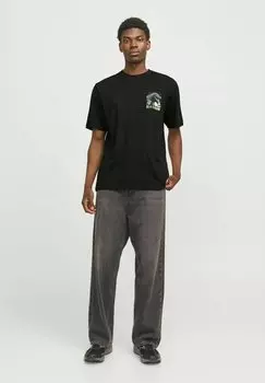 Футболка с принтом Jack & Jones, черный