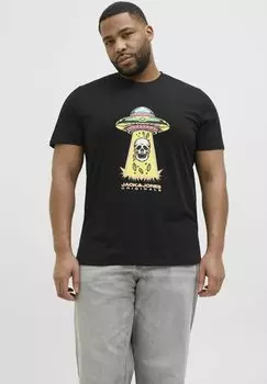 Футболка с принтом Jack & Jones, черный