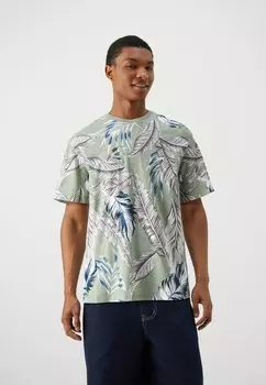 Футболка с принтом Jack & Jones, хаки