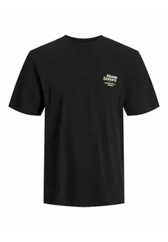 Футболка с принтом Jack & Jones Junior, черный
