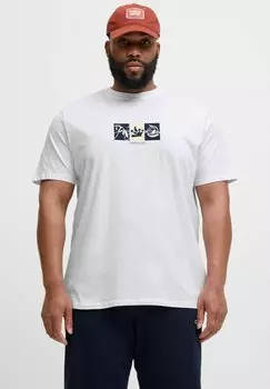 Футболка с принтом Jack & Jones, кремовый