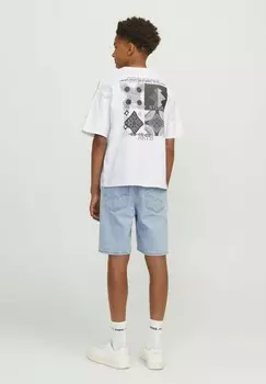 Футболка с принтом Jack & Jones, кремовый
