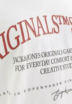 Футболка с принтом Jack & Jones, молочный