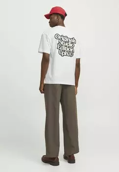 Футболка с принтом Jack & Jones, молочный