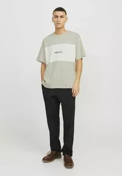 Футболка с принтом Jack & Jones, молочный