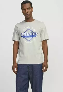 Футболка с принтом Jack & Jones, молочный