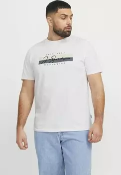 Футболка с принтом Jack & Jones, молочный
