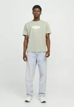 Футболка с принтом Jack & Jones, оливковый