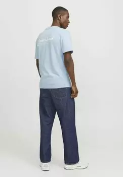 Футболка с принтом Jack & Jones, светло-голубой