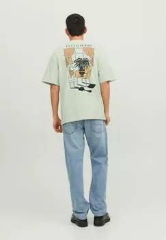 Футболка с принтом Jack & Jones, светло-зеленый