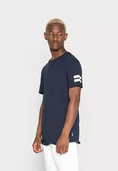 Футболка с принтом Jack & Jones, темно-синий