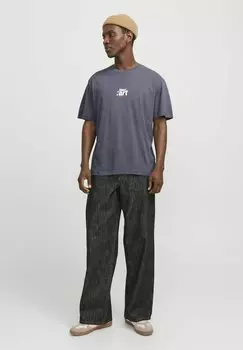 Футболка с принтом Jack & Jones, темно-синий