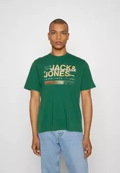 Футболка с принтом Jack & Jones, зеленый