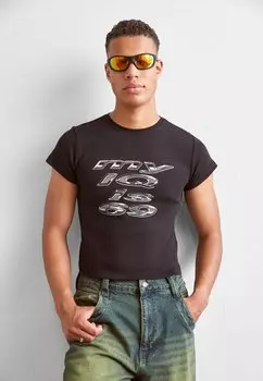 Футболка с принтом Jaded London, черный