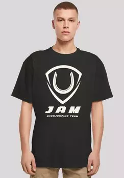 Футболка с принтом JAM SHOWJUMPING F4NT4STIC, черный