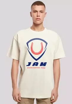 Футболка с принтом JAM SHOWJUMPING F4NT4STIC, песочный