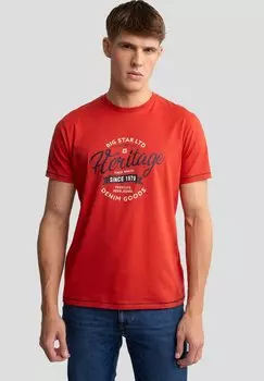 Футболка с принтом JAMAN Big Star, оранжевый