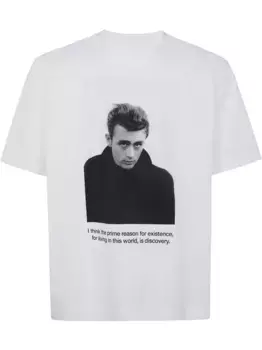 Футболка с принтом James Dean SACAI, белый