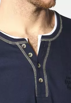 Футболка с принтом Jan Vanderstorm, темно-синий