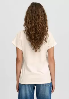 Футболка с принтом JANET ICHI, кремовый