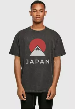 Футболка с принтом JAPAN X HEAVY Merchcode, черный