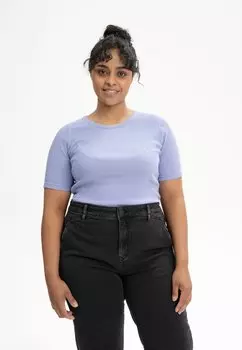 Футболка с принтом JASLEEN MELA, сиреневый