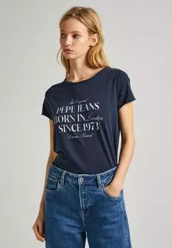 Футболка с принтом JASMINE Pepe Jeans, цвет dulwich blue