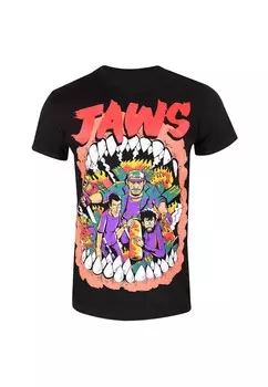 Футболка с принтом JAWS STYLISED POSTER Henry Tiger, черный