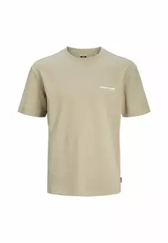 Футболка с принтом JCOAERO TEE CREW NECK Jack & Jones, оливковый