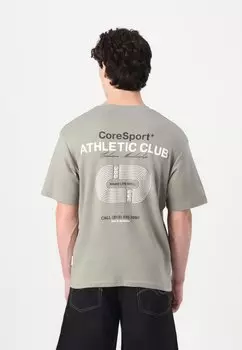 Футболка с принтом JCOATHLETICO GRAPHIC TEE Jack & Jones, светло-серый