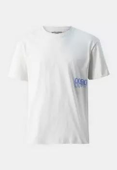 Футболка с принтом JCOBLUR TEE CREW Jack & Jones, светло-серый