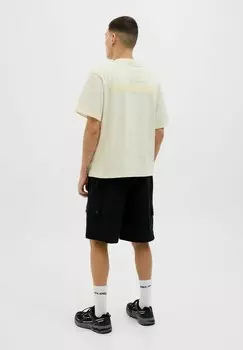 Футболка с принтом JCOINTERLUDE EASTER TEE CREW NECK Jack & Jones, молочный